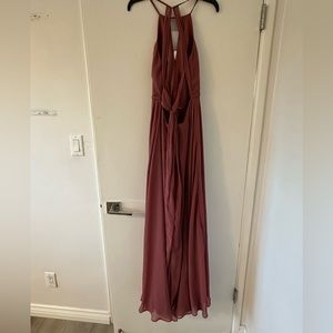 Azazie woman’s bridal dress in dusty rose size small